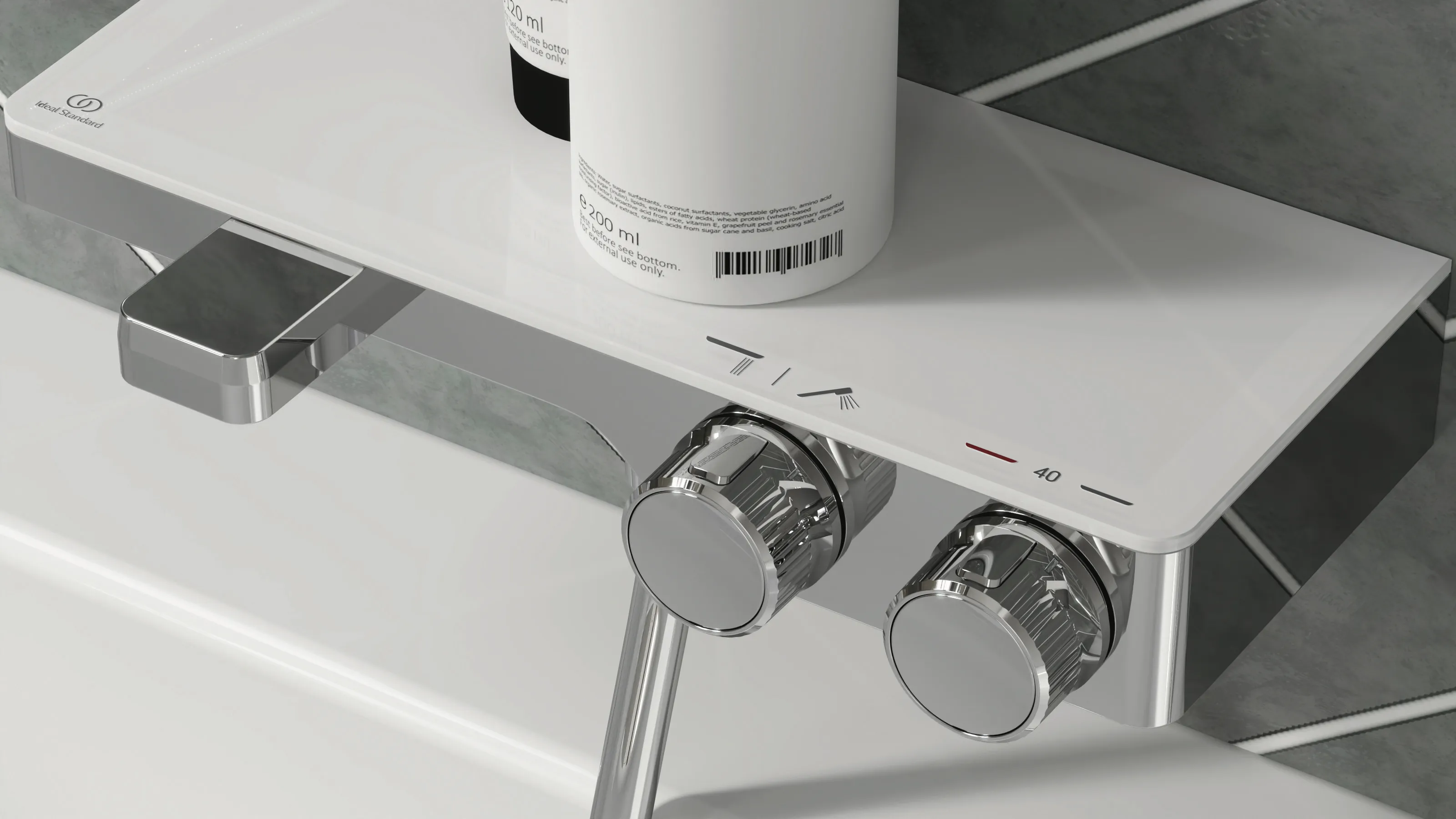 Badethermostat AP Ceratherm S200 mit Ablage Chrom Badethermostat AP Ceratherm S200 mit Ablage Chrom