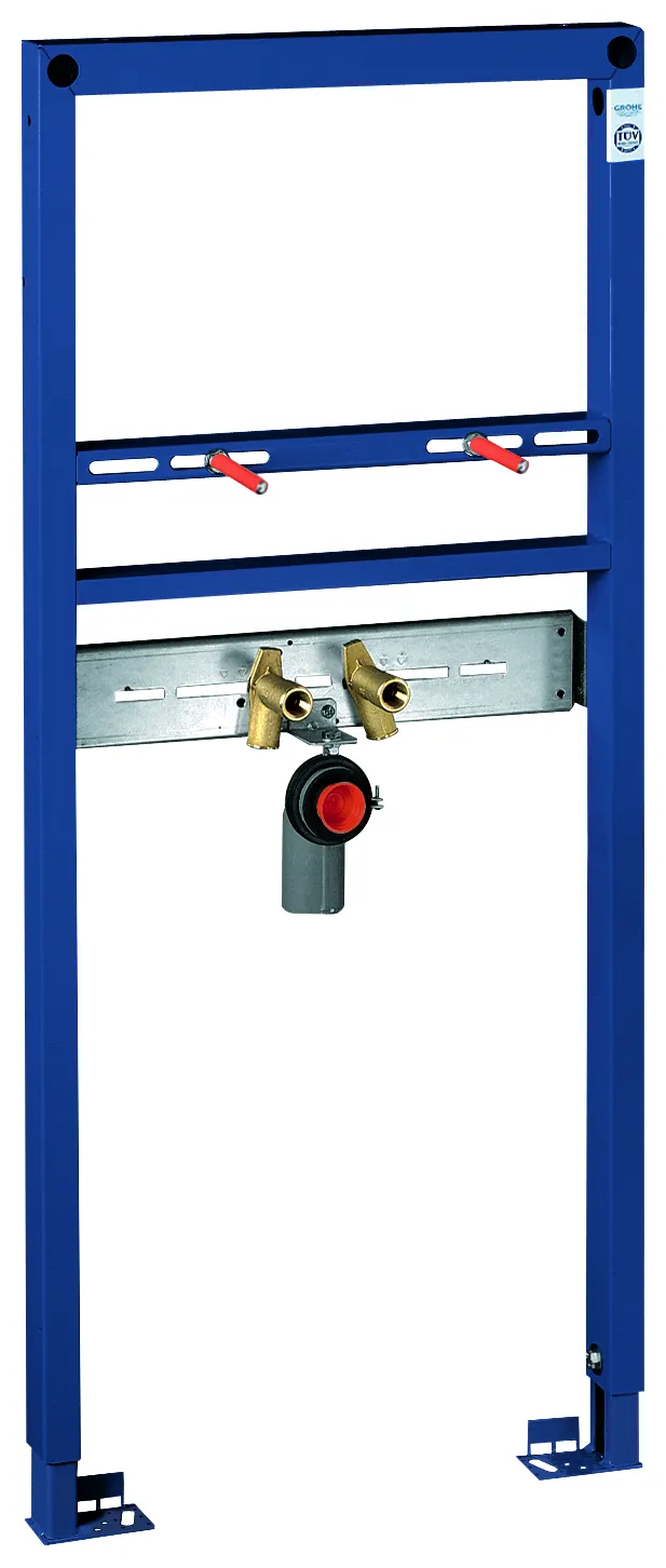 Waschtisch-Element Rapid SL 38554_1, 1,13 m Bauhöhe, für Vorwand- oder Ständerwandmontage, 2 schallgedämmte Armaturenanschlüsse DN 15, HT-Ablaufbogen DN 50 Waschtisch-Element Rapid SL 38554_1, 1,13 m Bauhöhe, für Vorwand- oder Ständerwandmontage, 2 schallgedämmte Armaturenanschlüsse DN 15, HT-Ablaufbogen DN 50