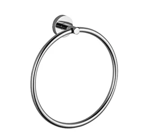 Dornbracht Handtuchring rund SERIENSPEZIFISCH Gold gebürstet PVD, Breite 185 mm, Rosette Ø 40 mm, Ausladung 55 mm
