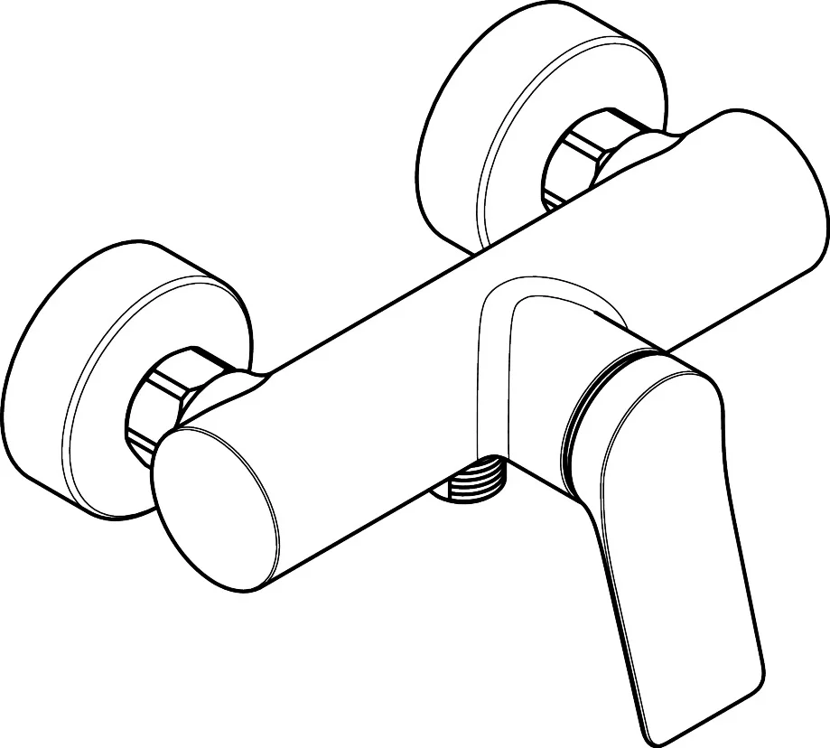Hansgrohe Vivenis Brausenmischer Aufputz Chrom, Stichmaß 150 ± 12 mm, max. Durchfluss 16,6 l/min, Keramikmischsystem, einstellbare Temperaturbegrenzung, Rückflussverhinderer, Schalldämpfer, S-Anschlüsse DN15