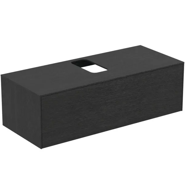 Ideal Standard Waschtischunterschrank „Conca“ 120,2 × 37 × 50,5 cm Eiche geflammt Furnier Ideal Standard Waschtischunterschrank „Conca“ 120,2 × 37 × 50,5 cm Eiche geflammt Furnier
