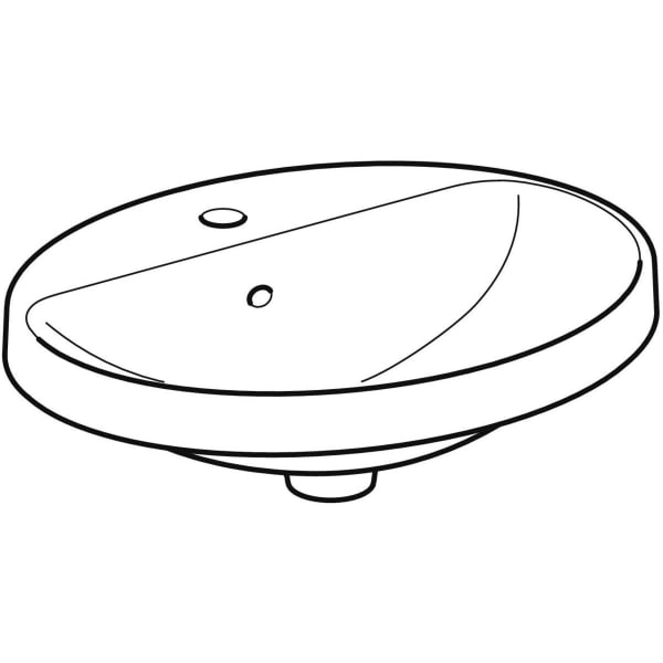 Waschbecken „VariForm“, Hahnlochposition mittig Waschbecken „VariForm“, Hahnlochposition mittig