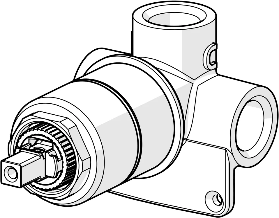 HansaVARIO UP-Rohbauset Brausearmatur HansaVARIO 5050 DN15 HansaVARIO UP-Rohbauset Brausearmatur HansaVARIO 5050 DN15