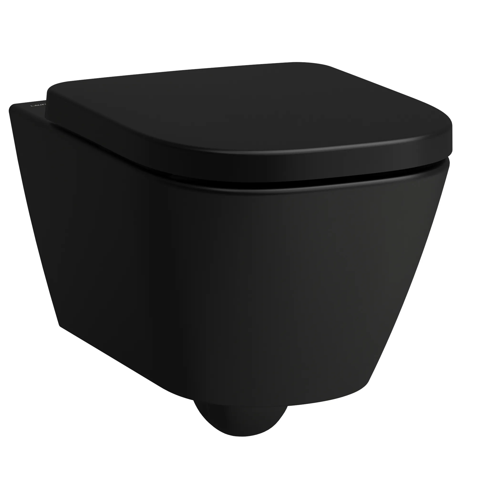 Laufen Wand-Tiefspül-WC mit Silent Flush „Meda“ 360 × 355 × 540 mm in Schwarz matt, ohne Spülrand