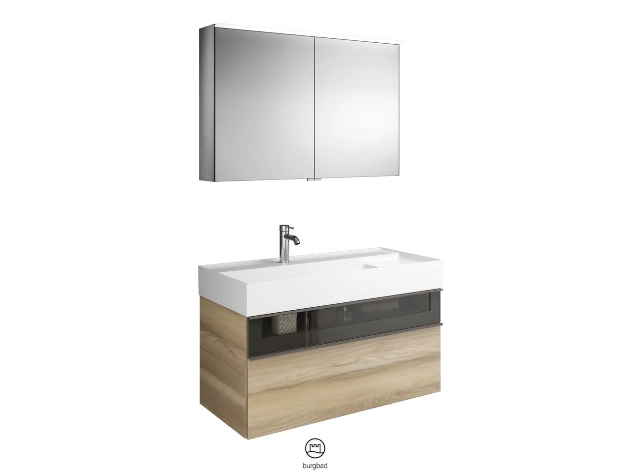 burgbad Yumo PG1 Badmöbelset (SFKZ102), Breite 1015 mm burgbad Yumo PG1 Badmöbelset (SFKZ102), Breite 1015 mm