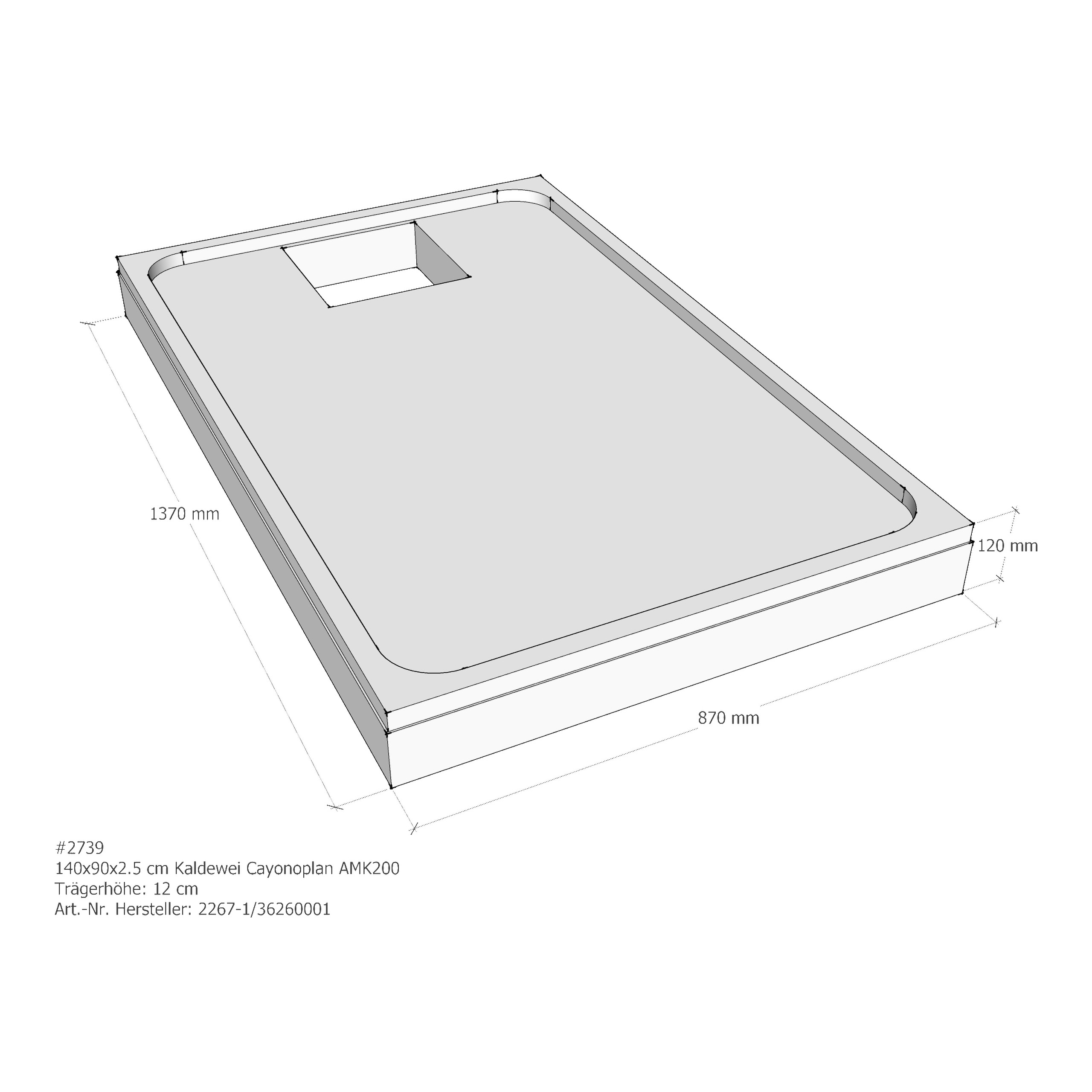 Duschwannenträger für Kaldewei Cayonoplan 140 × 90 × 2,5 cm Breite: 90 cm / Länge: 140 cm Duschwannenträger für Kaldewei Cayonoplan 140 × 90 × 2,5 cm Breite: 90 cm / Länge: 140 cm