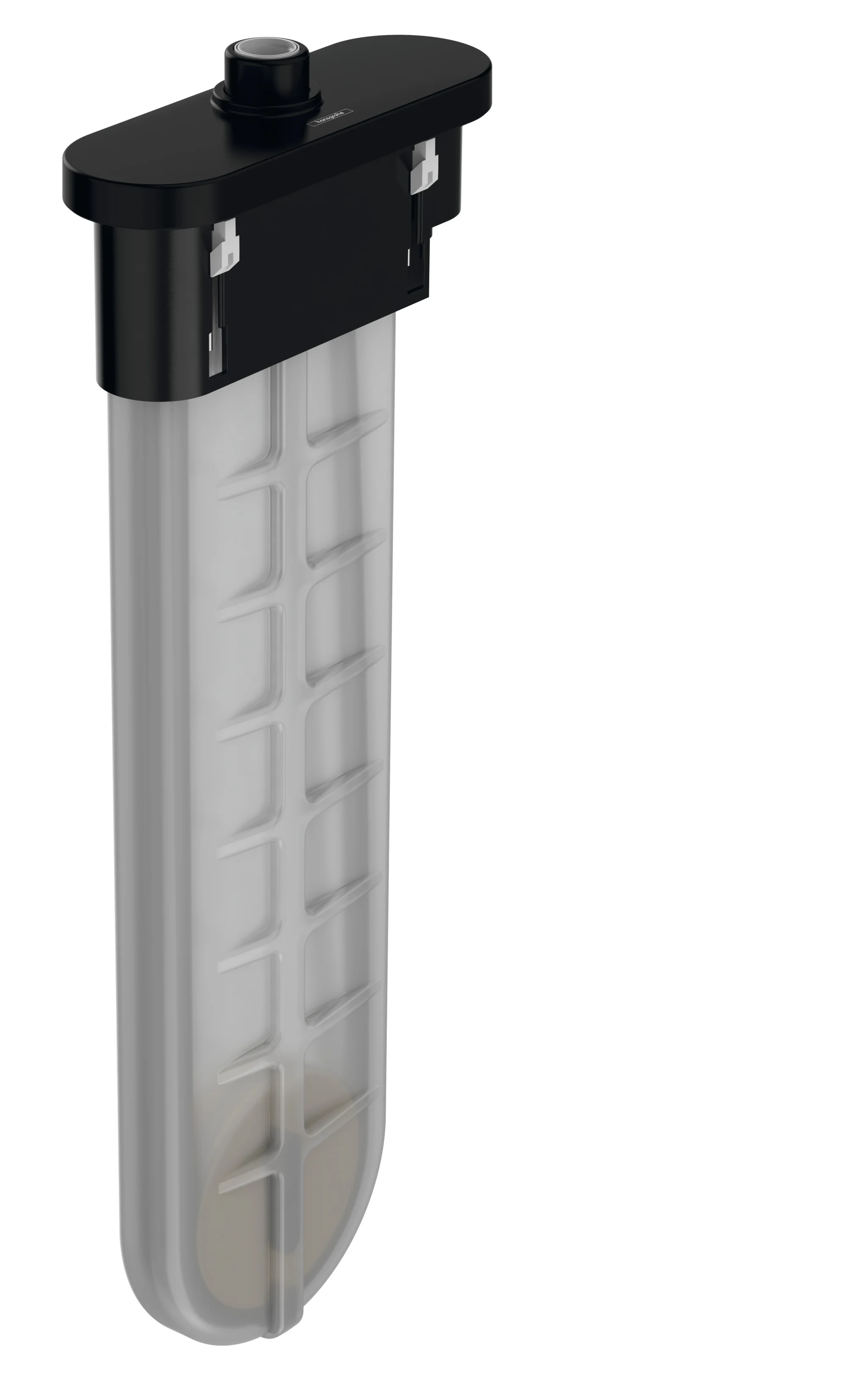 Hansgrohe sBox Wannenrandset oval mattschwarz, DN15, 80 mm Mindestbreite, 0-30 mm Spannbereich, 1,45 m Ausziehlänge