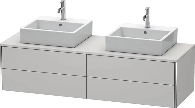 Duravit Waschtischunterschrank wandhängend „XSquare“ 160 × 40 × 54,8 cm Nordic Weiß Seidenmatt Duravit Waschtischunterschrank wandhängend „XSquare“ 160 × 40 × 54,8 cm Nordic Weiß Seidenmatt
