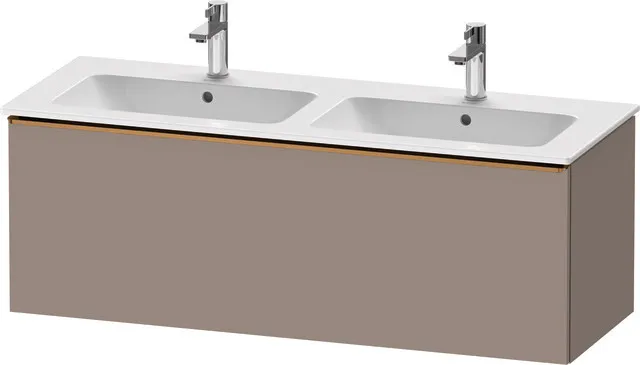 Duravit Waschtischunterschrank wandhängend „D-Neo“ 128 × 44 × 46,2 cm Basalt Matt