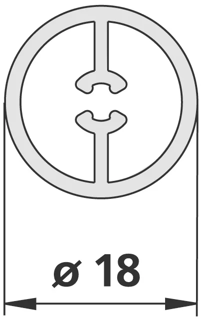 Kermi Duschdesign Vorhangschiene „NOVA 2000“ 1000 mm in Silber Mattglanz