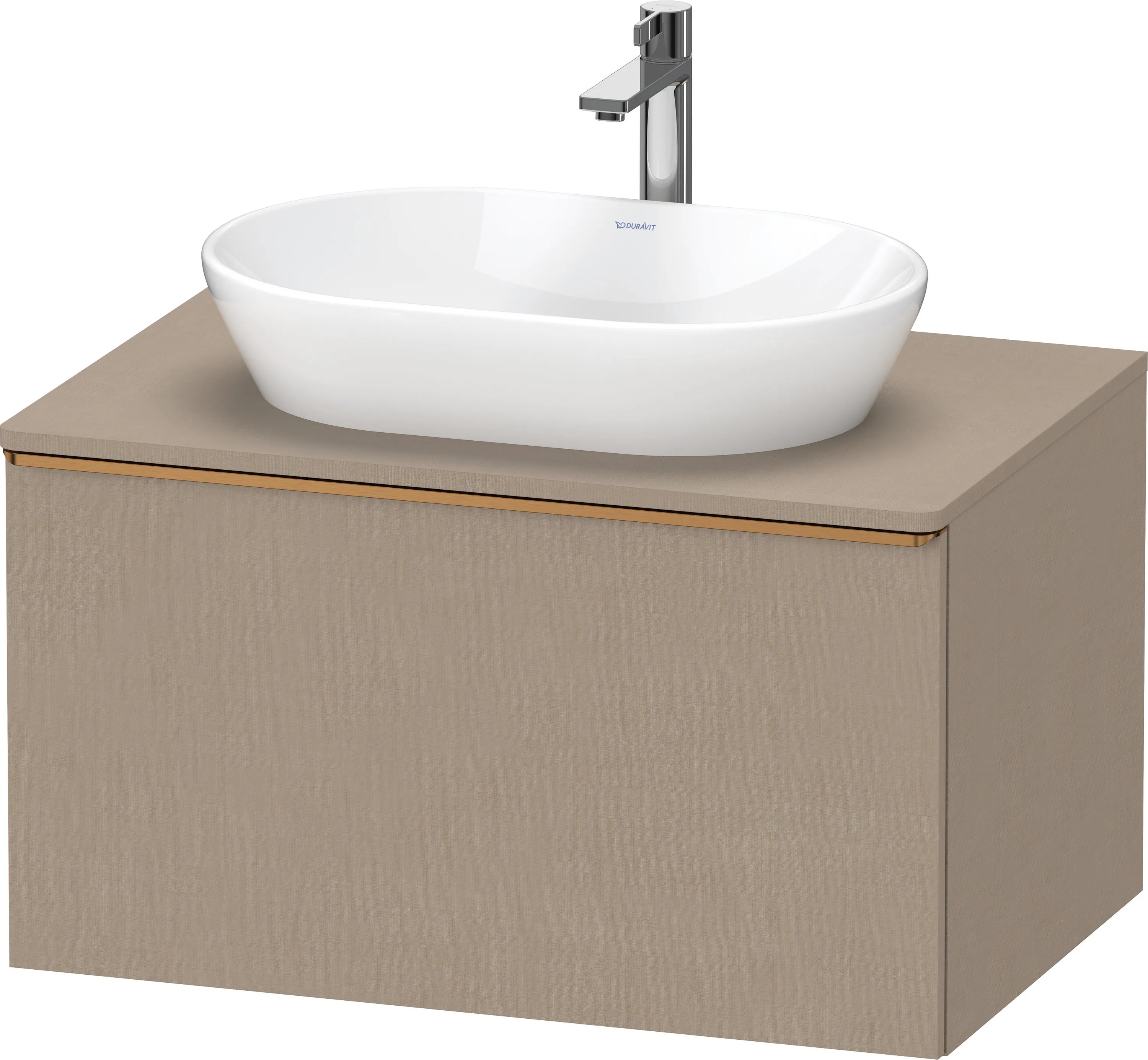 Duravit Waschtischunterschrank wandhängend „D-Neo“ 80 × 45,9 × 55 cm Leinen