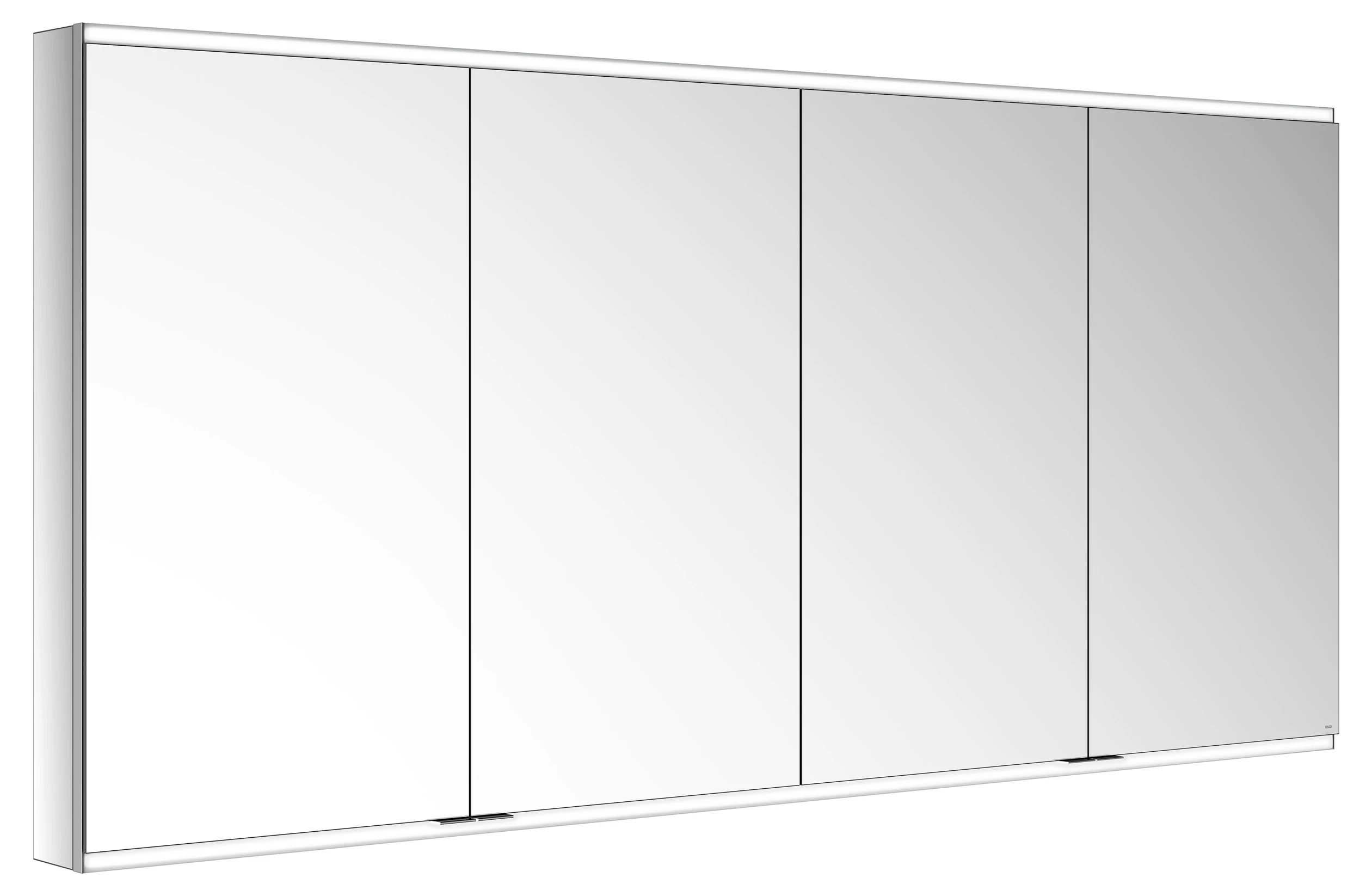 KEUCO Wandvorbau Spiegelschrank 4-türig „Royal Modular 2.0“ in Silber (eloxiert), Aufputz, mit Beleuchtung 2000 × 900 × 120 mm KEUCO Wandvorbau Spiegelschrank 4-türig „Royal Modular 2.0“ in Silber (eloxiert), Aufputz, mit Beleuchtung 2000 × 900 × 120 mm