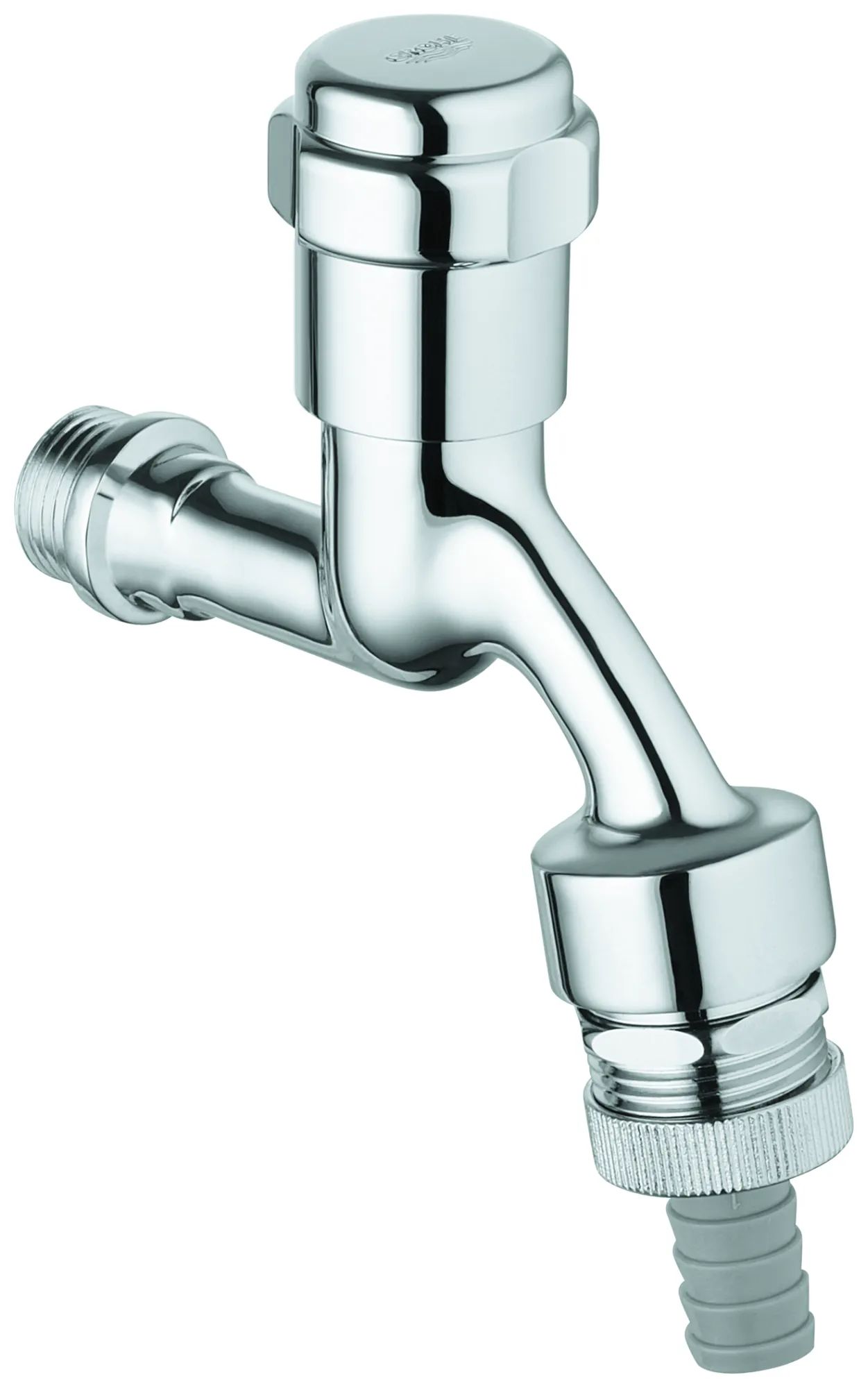 Armaturenkombination Eggemann 41154, DN 15, Wandmontage, Ausladung 90 mm, Sicherungseinrichtung Typ HD, Fettkammer-Oberteil 1/2'' für den absperrbaren Schlauchanschluss, eigensicher, chrom Armaturenkombination Eggemann 41154, DN 15, Wandmontage, Ausladung 90 mm, Sicherungseinrichtung Typ HD, Fettkammer-Oberteil 1/2'' für den absperrbaren Schlauchanschluss, eigensicher, chrom