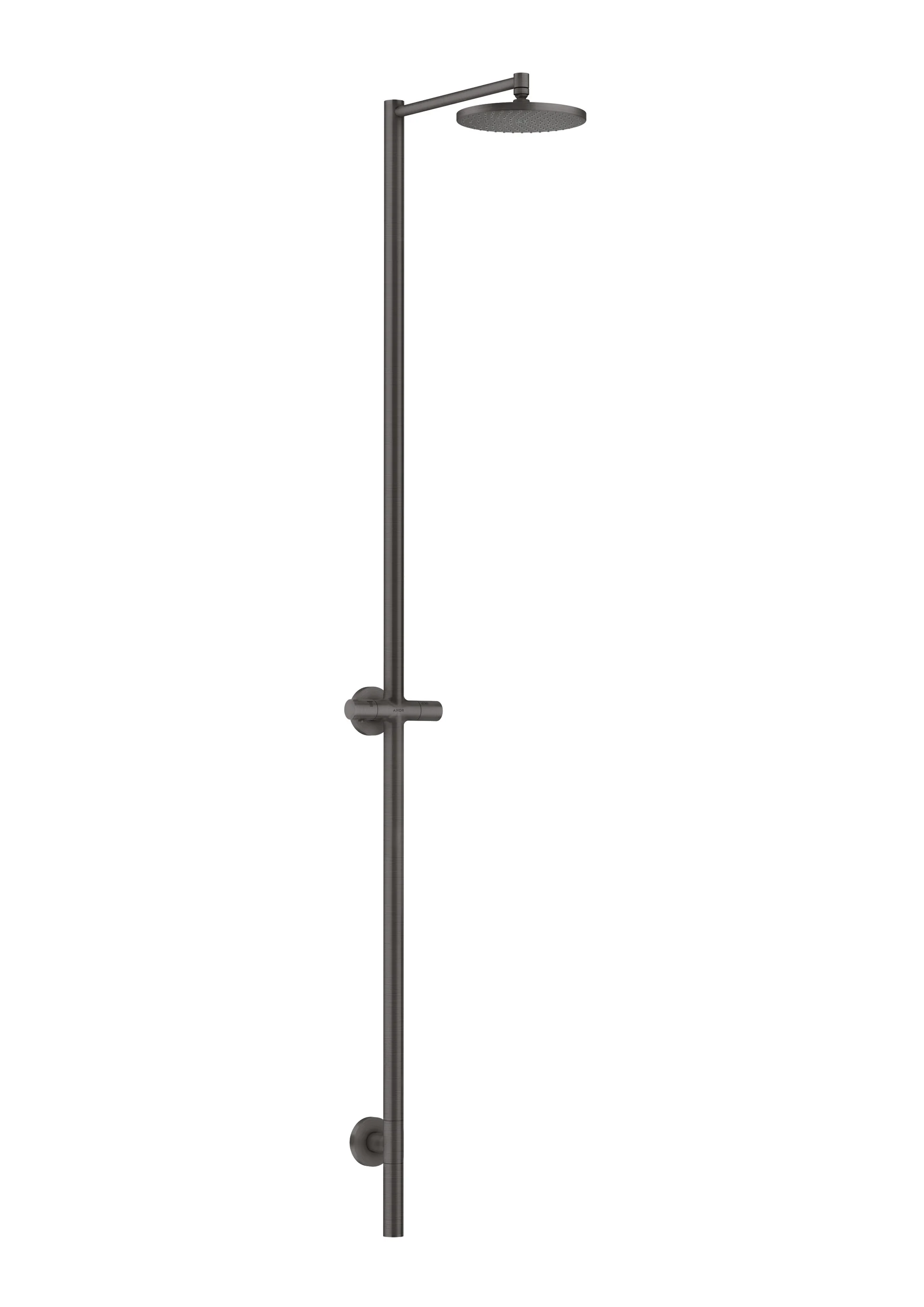 Hansgrohe AXOR Starck Nature Duschsäule mit Kopfbrause 240 1jet, Brushed Black Chrome, 240 mm Brausekopfgröße, Outdoor Hansgrohe AXOR Starck Nature Duschsäule mit Kopfbrause 240 1jet, Brushed Black Chrome, 240 mm Brausekopfgröße, Outdoor