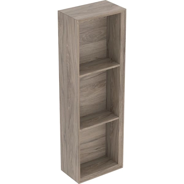 Geberit Regal „Acanto“ 225 × 700 × 132 mm Nussbaum hickory / Melamin Holzstruktur Geberit Regal „Acanto“ 225 × 700 × 132 mm Nussbaum hickory / Melamin Holzstruktur