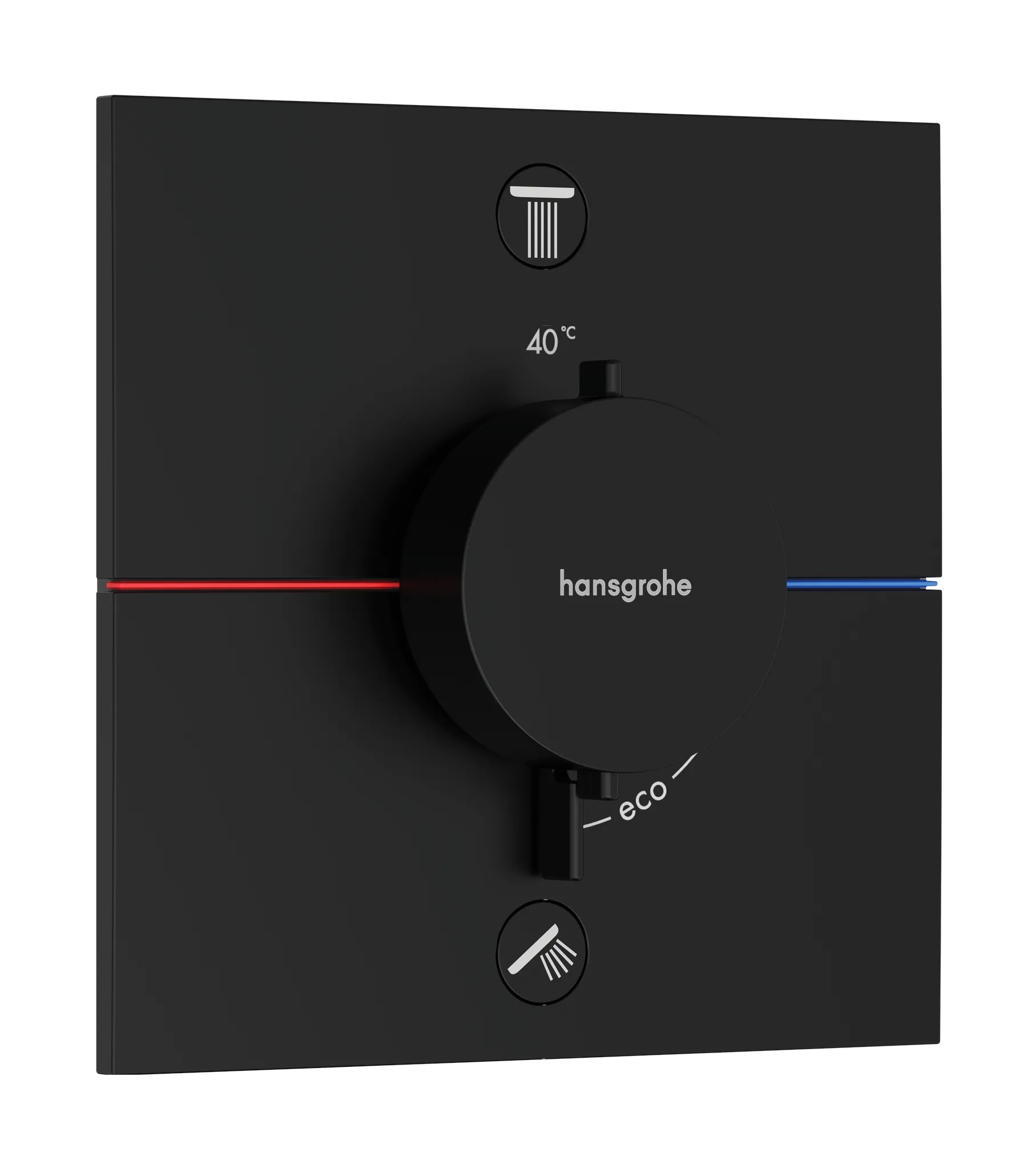 Hansgrohe ShowerSelect Comfort E Thermostat Unterputz für 2 Verbraucher, Mattschwarz Hansgrohe ShowerSelect Comfort E Thermostat Unterputz für 2 Verbraucher, Mattschwarz