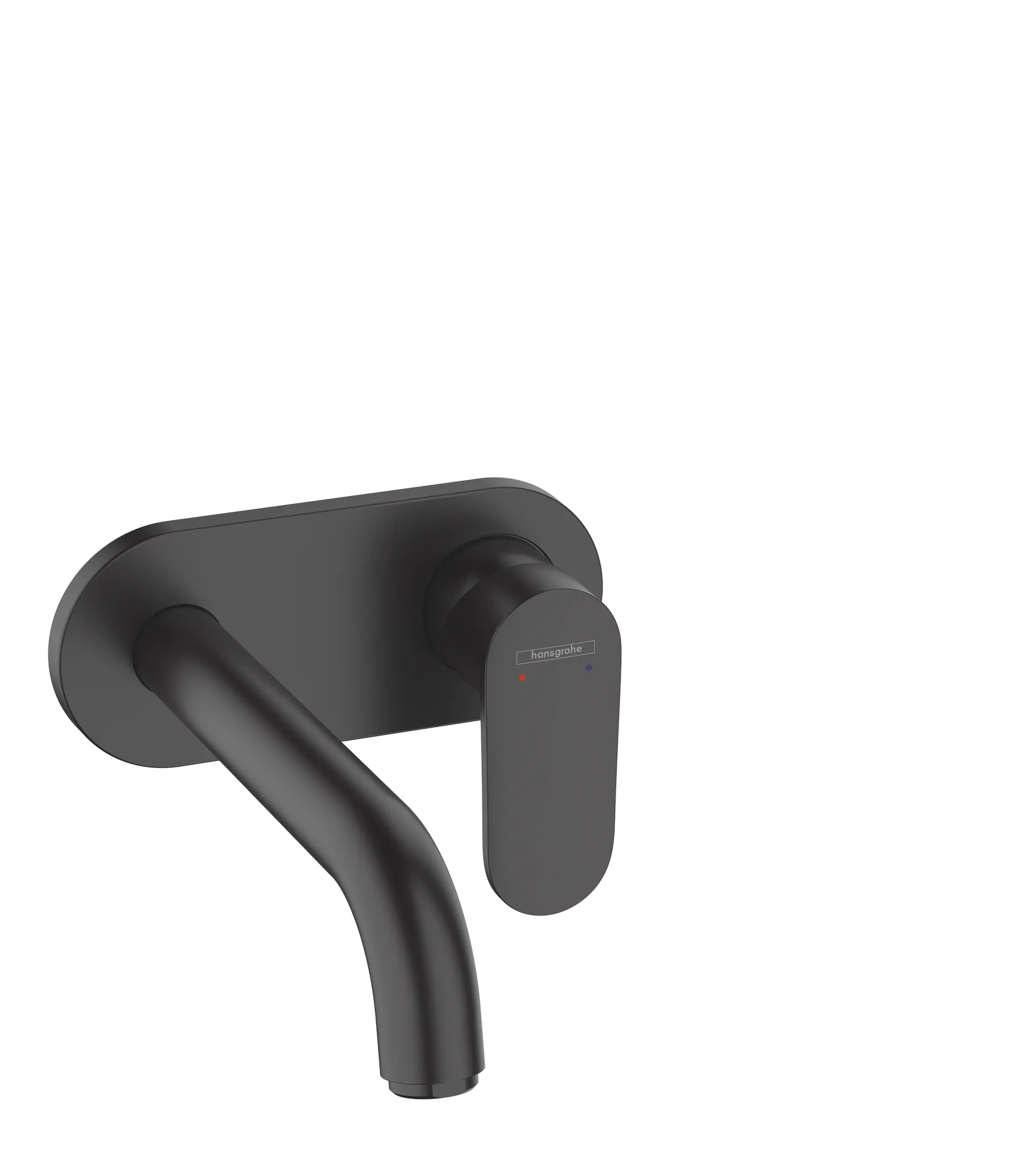 Hansgrohe Mischer Vernis Blend Einhebel-Waschtischmischer Unterputz für Wandmontage mit Auslauf 20,7 cm, Mattschwarz Hansgrohe Mischer Vernis Blend Einhebel-Waschtischmischer Unterputz für Wandmontage mit Auslauf 20,7 cm, Mattschwarz
