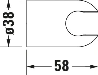 Brausegarnitur Brausen und Zubehör Brausehalter „ZubehörArmaturen“ in Chrom