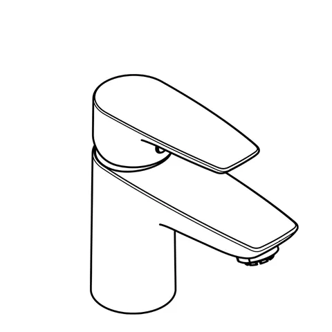 Kludi PURE & SOLID WT-EHM 75 Niederdruck Waschtisch-Einhandmischer chrom