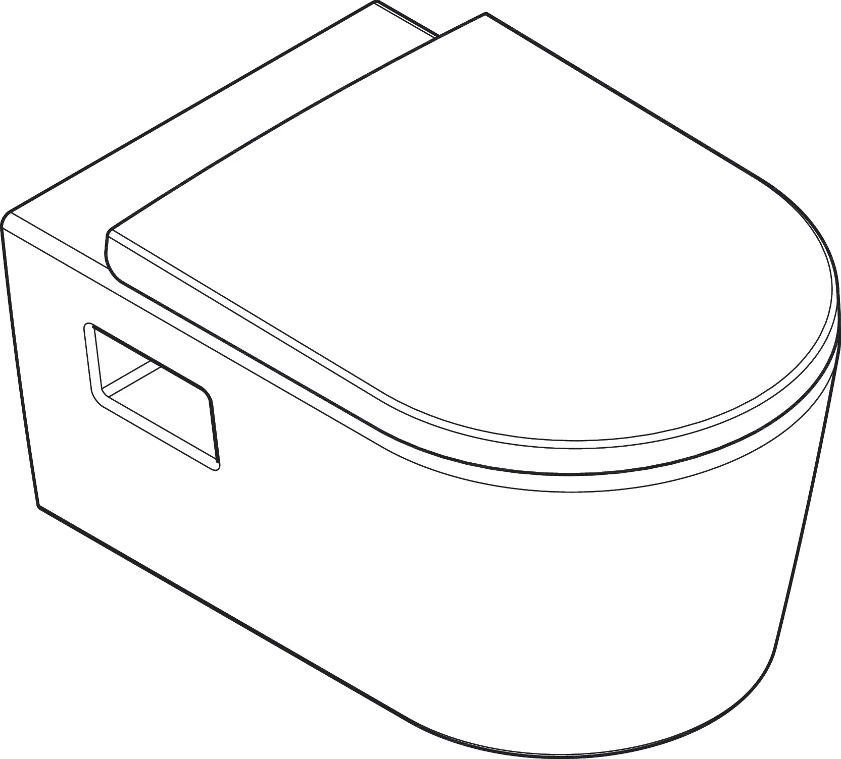 Hansgrohe EluPura Original S Wand WC Set 540 AquaChannel, Flush SmartClean mit WC-Sitz SoftClose QuickRelease Weiß