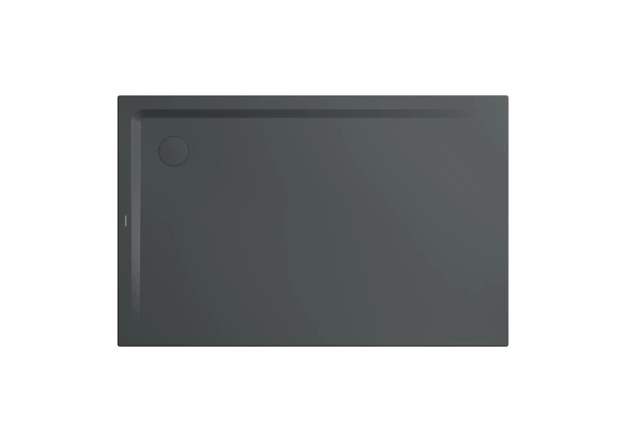 Kaldewei Duschwanne „Superplan“ 80 × 150 cm ohne Oberflächenveredelung, in warm grey 85