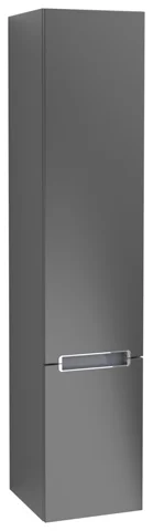 Villeroy & Boch Hochschrank „Subway 2.0“ 35 × 165 × 37 × 37 cm Black Matt Lacquer, Anschlag links, ohne Beleuchtung Villeroy & Boch Hochschrank „Subway 2.0“ 35 × 165 × 37 × 37 cm Black Matt Lacquer, Anschlag links, ohne Beleuchtung