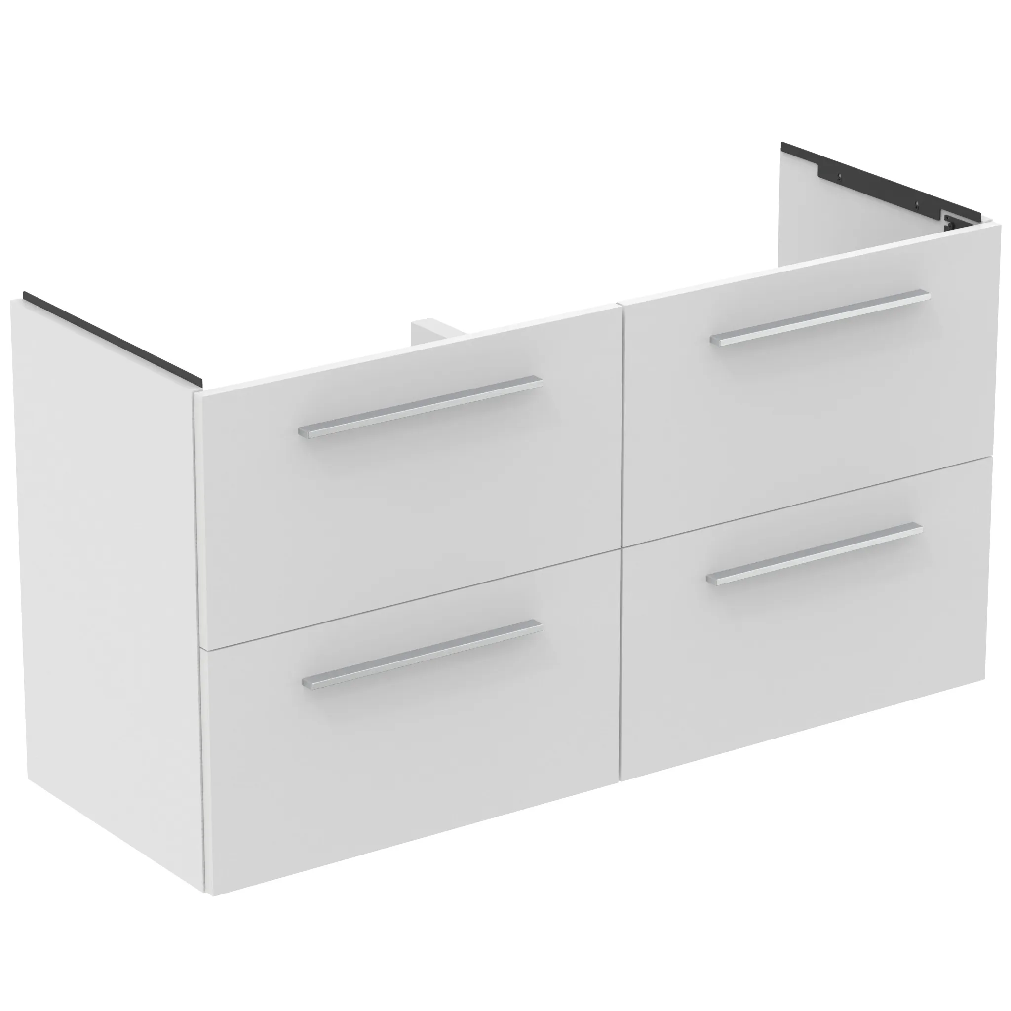 Ideal Standard Möbeldoppelwaschtischunterschrank i.life A 4 Auszüge 1200x440x630mm Weiß matt Ideal Standard Möbeldoppelwaschtischunterschrank i.life A 4 Auszüge 1200x440x630mm Weiß matt