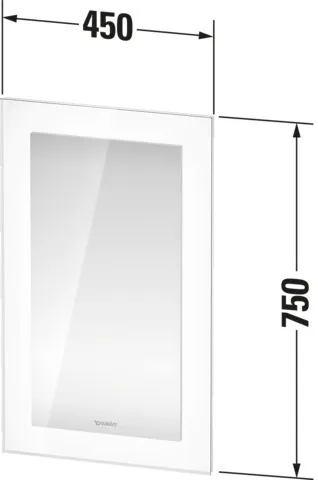 Duravit Spiegel „White Tulip“ 45 × 75 cm in in Frontfarbe Duravit Spiegel „White Tulip“ 45 × 75 cm in in Frontfarbe