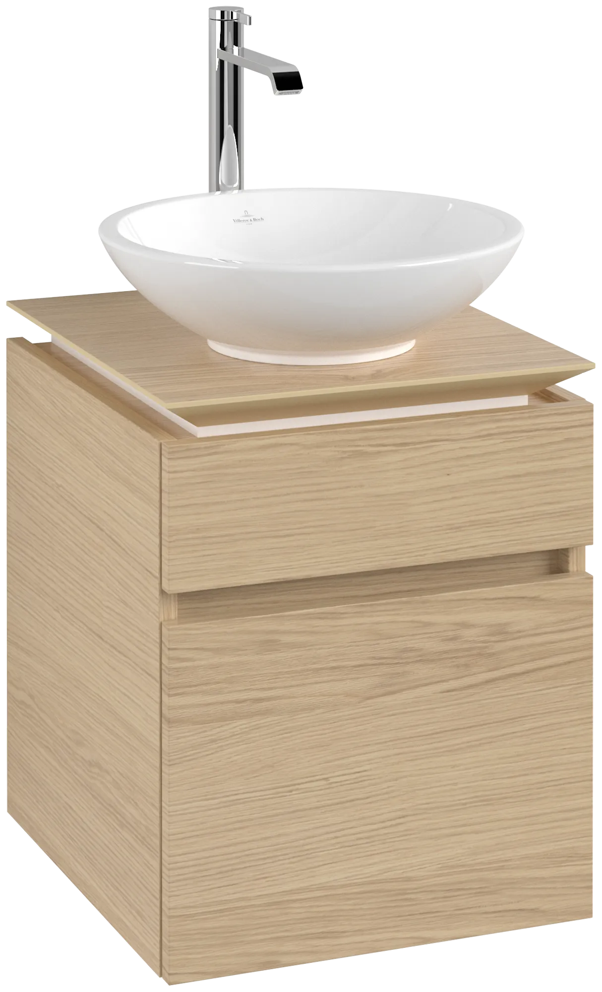 Villeroy & Boch Waschtischunterschrank „Legato“ für Schrankwaschtisch 450 × 550 × 500 mm Nordic Oak, für Becken mittig