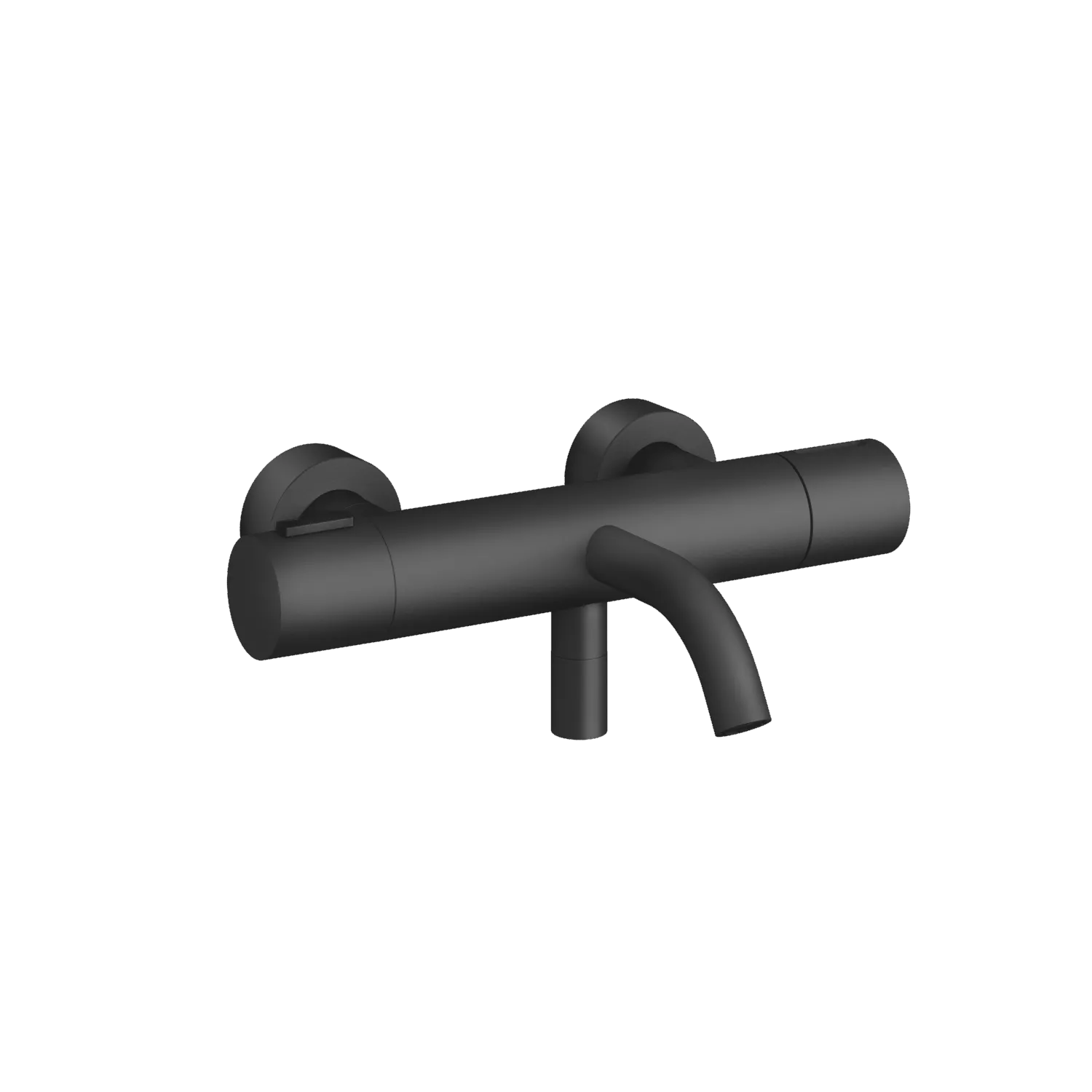 Dornbracht META Wannen-Thermostat Wandmontage ohne Garnitur Schwarz matt