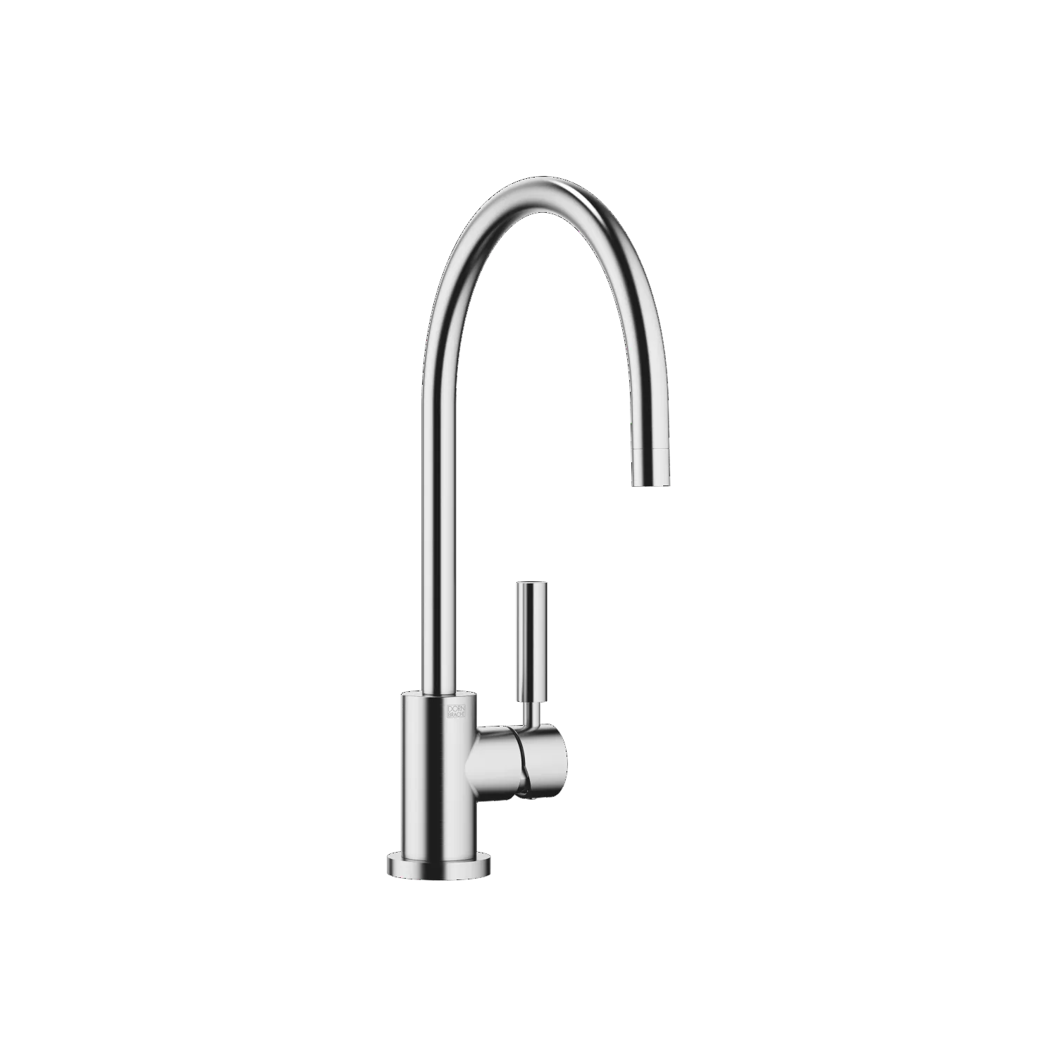 Dornbracht Einhebelmischer TARA Chrom gebürstet (Edelstahl-Look), Ausladung 236 mm, schwenkbarer Auslauf 360°, luftangereicherter Strahl, Armaturenhöhe 400 mm, Höhe bis Luftsprudler 230 mm, Bohrungsdurchmesser 35 mm, max. Durchfluss 7 l/min bei 3 bar Fli