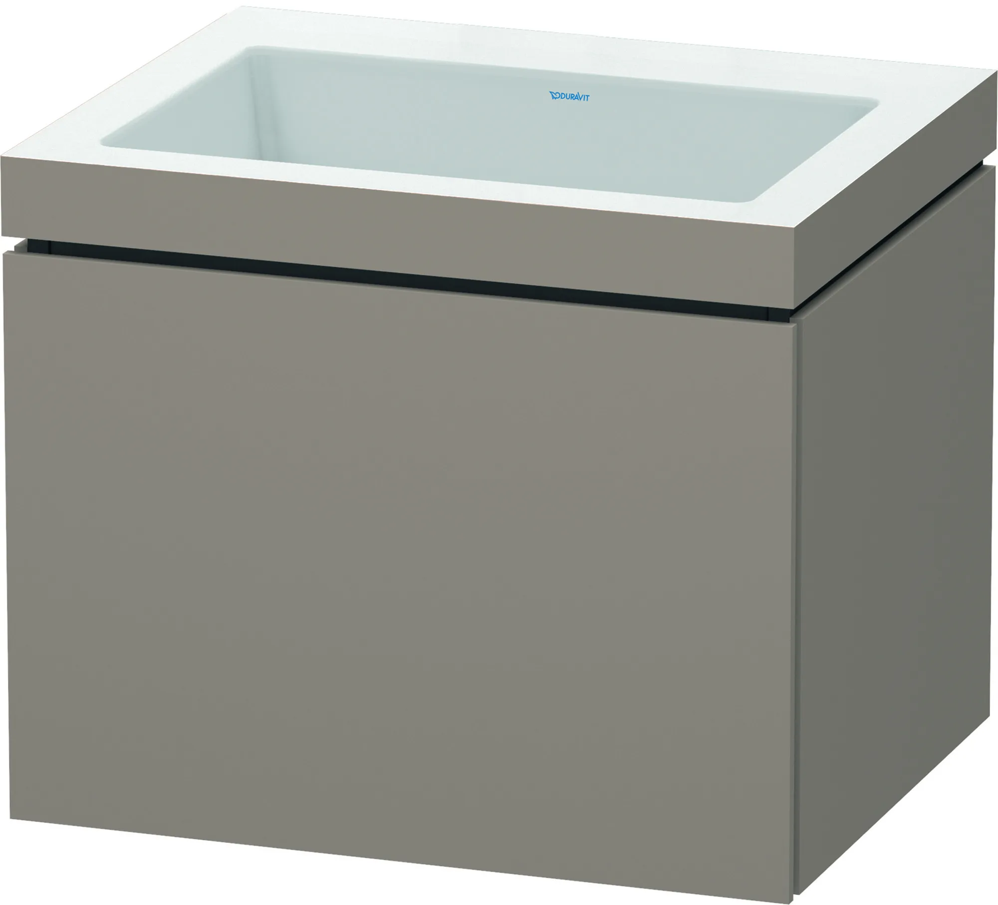 Duravit Möbelset c-shaped Set wandhängend wandhängend „L-Cube“ 60 × 50 × 48 cm Basalt Matt Duravit Möbelset c-shaped Set wandhängend wandhängend „L-Cube“ 60 × 50 × 48 cm Basalt Matt