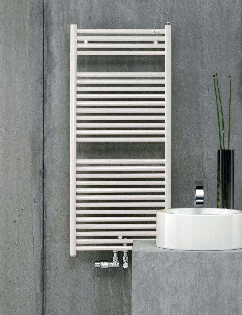 Zehnder Design-Heizkörper Troja TG-180-045-05 Edelweiß, 1760x35x450 mm, Pulverlackierung nach Wunsch