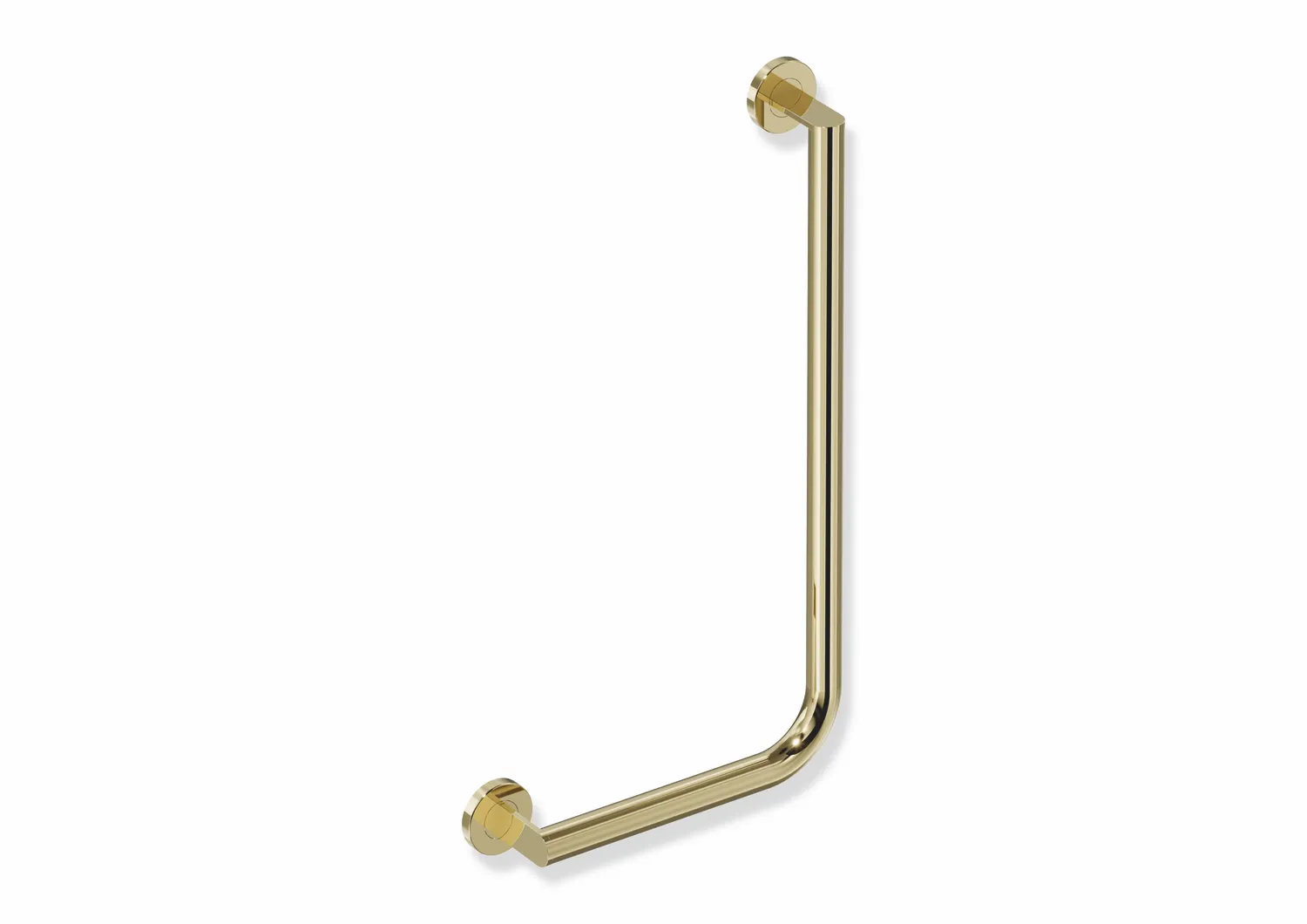 Winkelgriff des Systems 900, Edelstahl, PVD, waagerechte Länge 300 mm, senkrechte Länge 600 mm, D: 32 mm, Ausführung links, in Farbe CK (Messing glänzend) Winkelgriff des Systems 900, Edelstahl, PVD, waagerechte Länge 300 mm, senkrechte Länge 600 mm, D: 32 mm, Ausführung links, in Farbe CK (Messing glänzend)