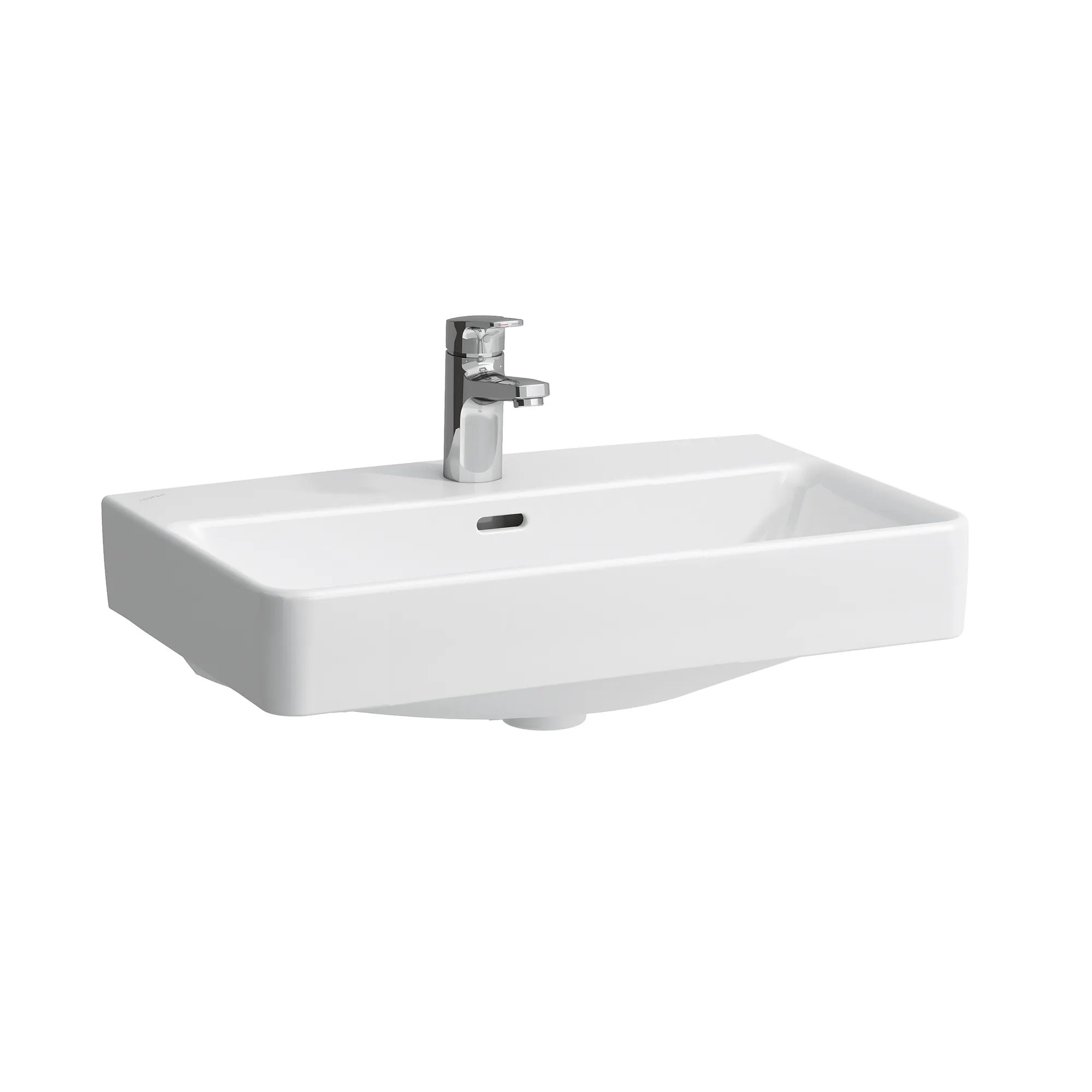 Aufsatzwaschtisch kompakt PRO S 380x600x175 1 Hahnloch mit Überlauf weiß Aufsatzwaschtisch kompakt PRO S 380x600x175 1 Hahnloch mit Überlauf weiß