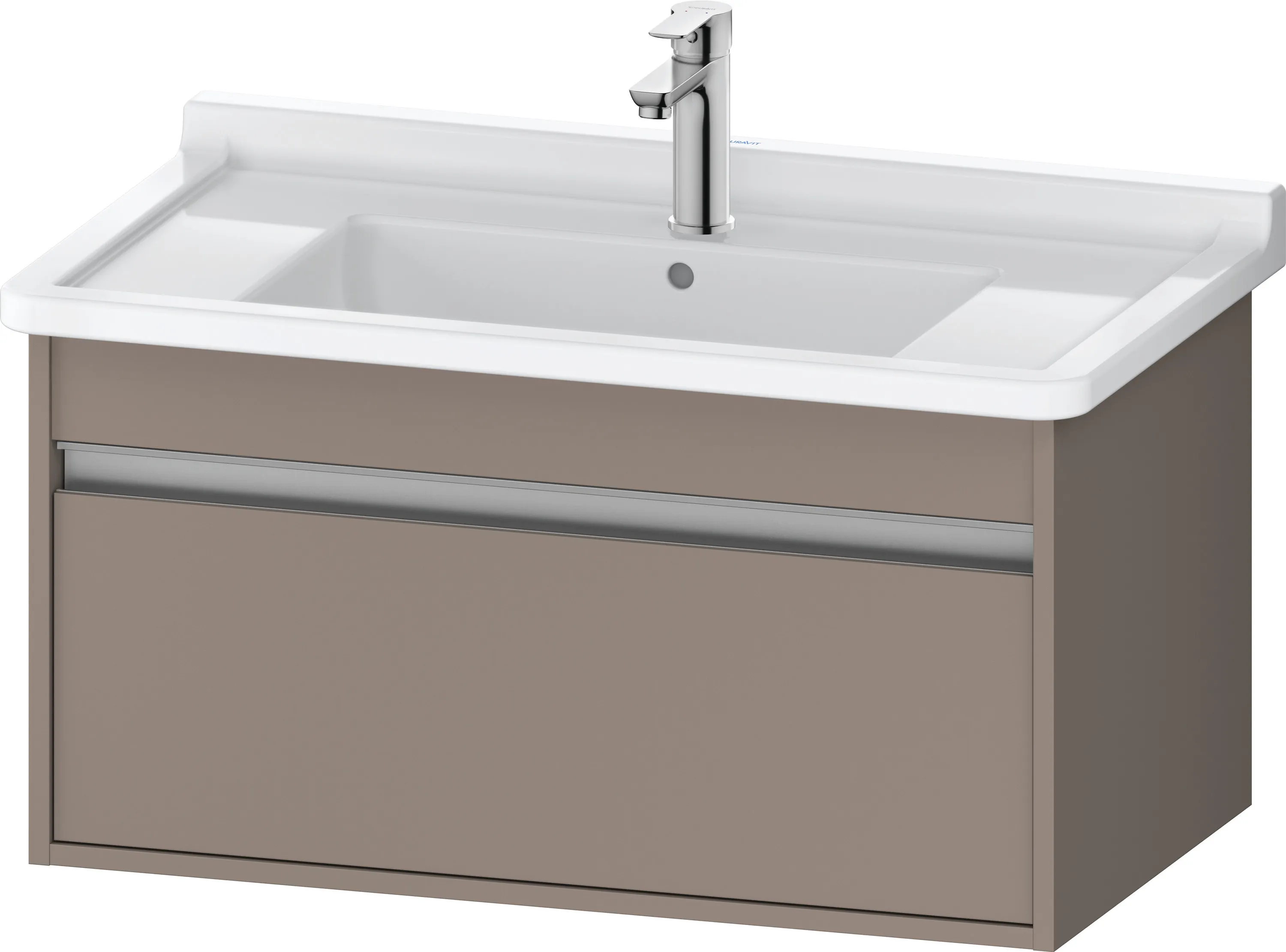 Duravit Waschtischunterschrank wandhängend „Ketho“ 80 × 41 × 45,5 cm Basalt Matt Duravit Waschtischunterschrank wandhängend „Ketho“ 80 × 41 × 45,5 cm Basalt Matt