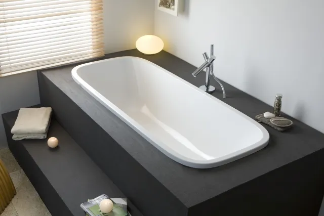 Hoesch Badewanne „Singlebath“ Uno rechteck 176,6 × 75 cm in Weiß