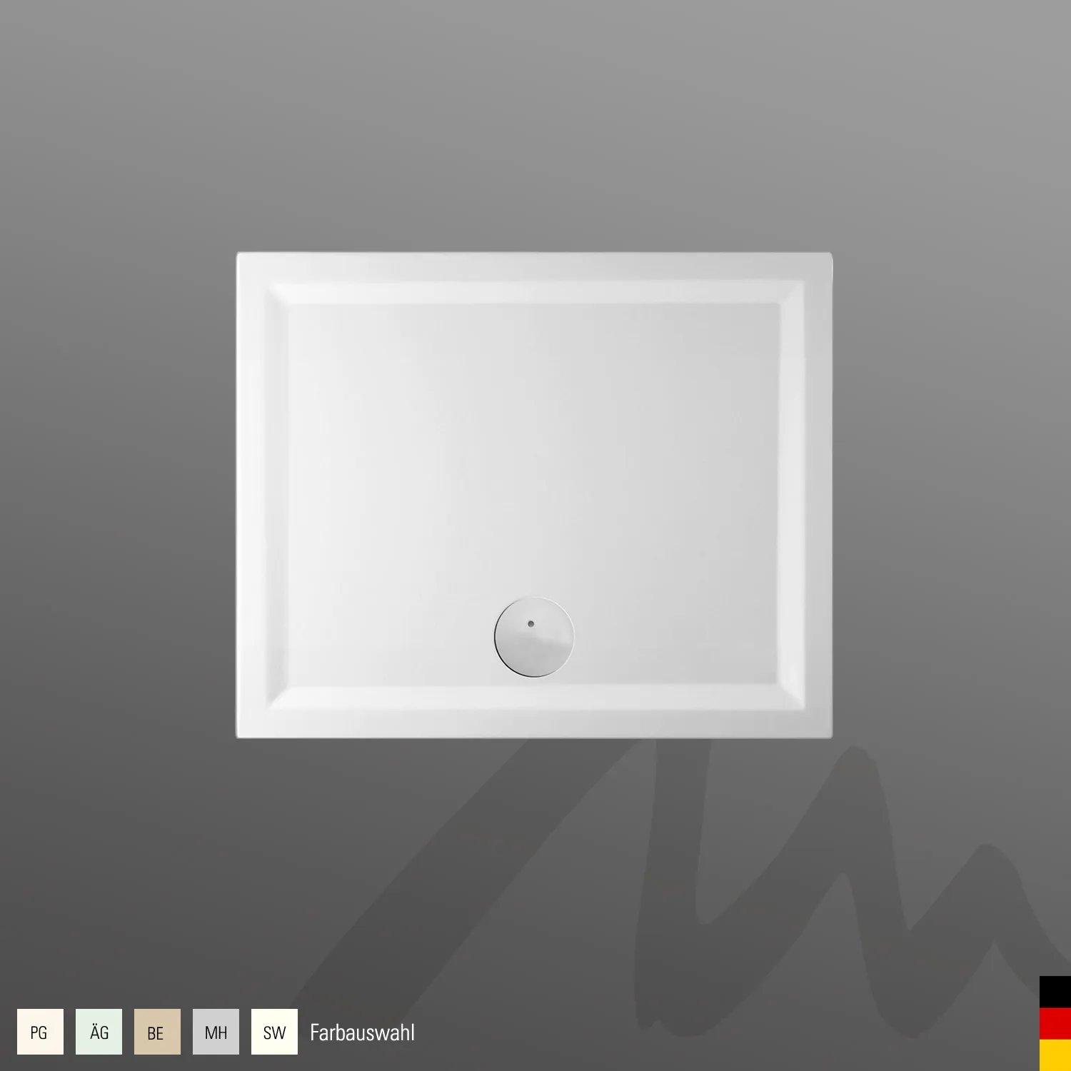 Mauersberger lupina Acryl-Duschwanne lupina 110⁄90 SF 1100x900x50, Farbgruppe: 2 Mauersberger lupina Acryl-Duschwanne lupina 110⁄90 SF 1100x900x50, Farbgruppe: 2