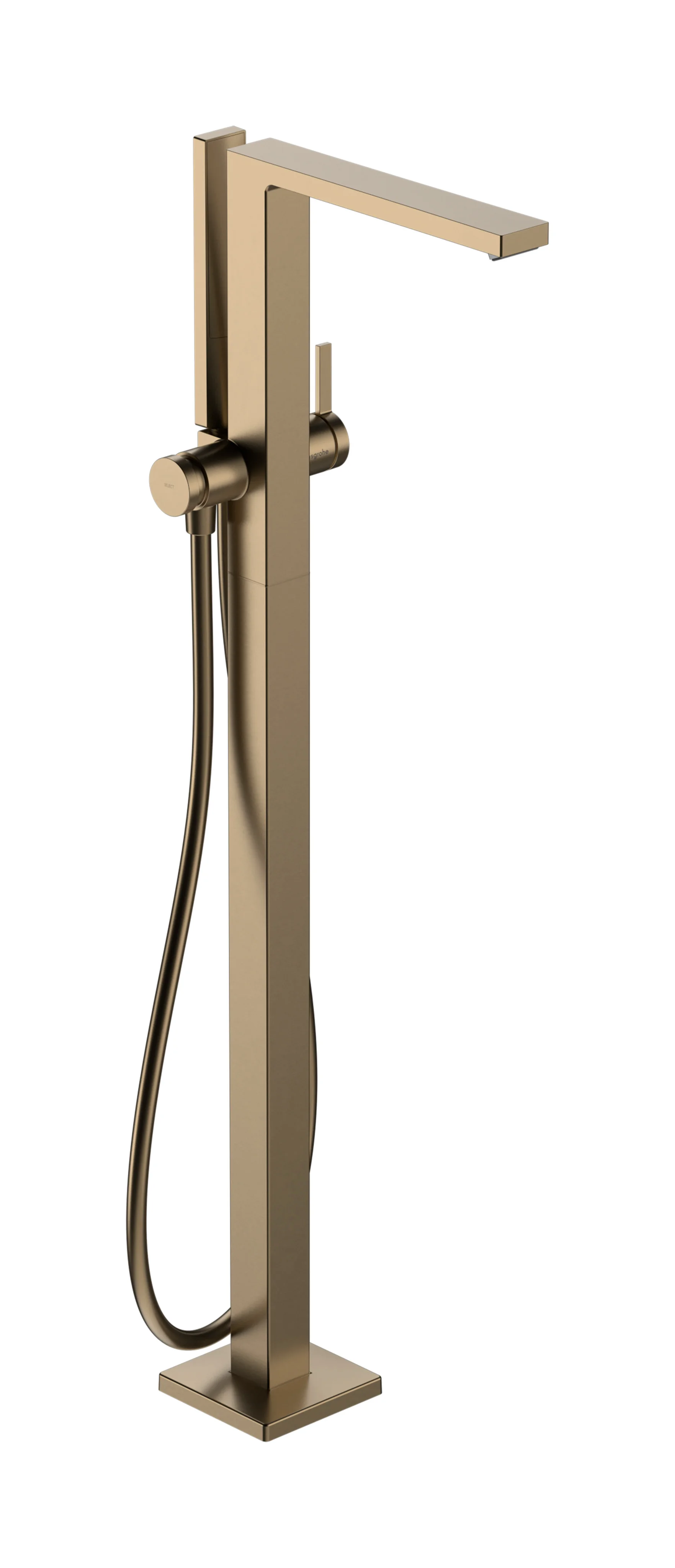 Hansgrohe Tecturis E Einhebel-Wannenmischer bodenstehend BBR Brushed Bronze, Keramikmischsystem, max. Durchfluss 23,5 l/min, Druckumsteller Select mit automatischer Rückstellung Hansgrohe Tecturis E Einhebel-Wannenmischer bodenstehend BBR Brushed Bronze, Keramikmischsystem, max. Durchfluss 23,5 l/min, Druckumsteller Select mit automatischer Rückstellung