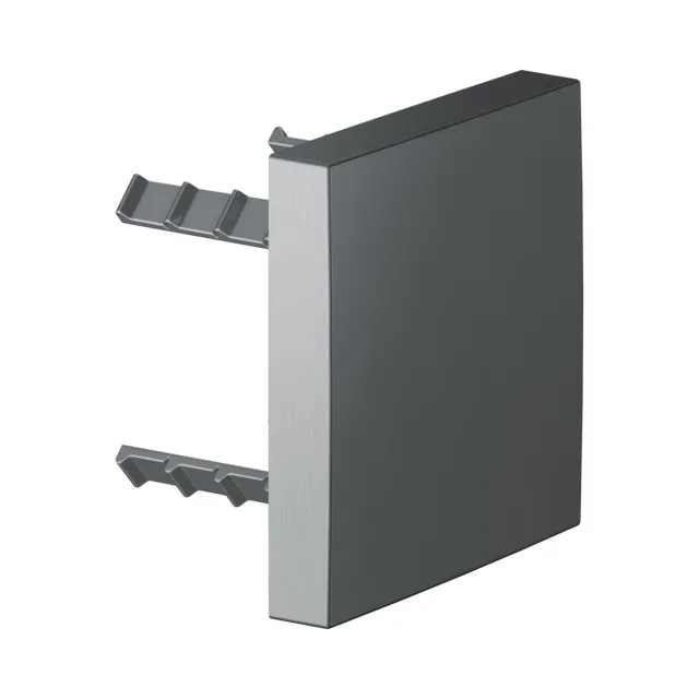 Arm.-Zub. 59949130002 Abdeckblende für Rohrunterbrecher (eckig) 90 x 90 mm Schwarzchrom gebürstet Arm.-Zub. 59949130002 Abdeckblende für Rohrunterbrecher (eckig) 90 x 90 mm Schwarzchrom gebürstet