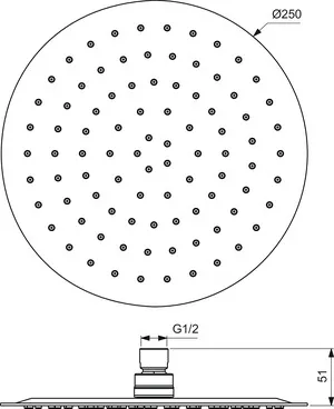 Ideal Standard IdealRain Luxe Kopfbrause BC973MY, 250mm, Edelstahl poliert Ideal Standard IdealRain Luxe Kopfbrause BC973MY, 250mm, Edelstahl poliert