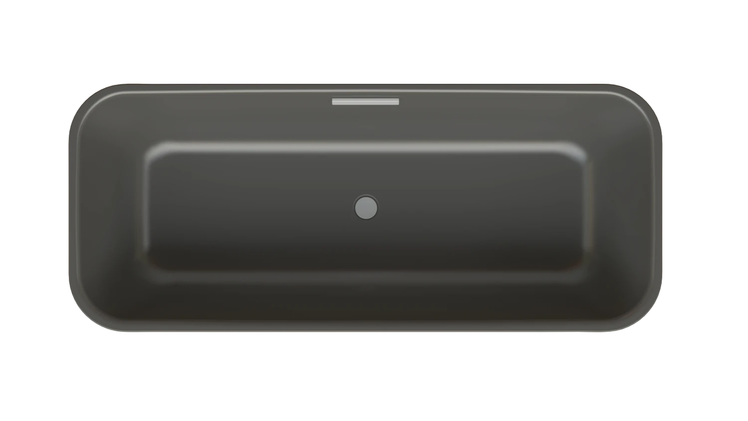 Bette rechteck Badewanne „BetteArt“ 180,5 × 75,5 cm in Anthracite