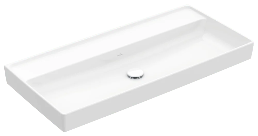 Villeroy & Boch Schrankwaschtisch Collaro, 1000x470x160 mm, weiß Alpin, TitanCeram, glänzend, Wandmontage Villeroy & Boch Schrankwaschtisch Collaro, 1000x470x160 mm, weiß Alpin, TitanCeram, glänzend, Wandmontage