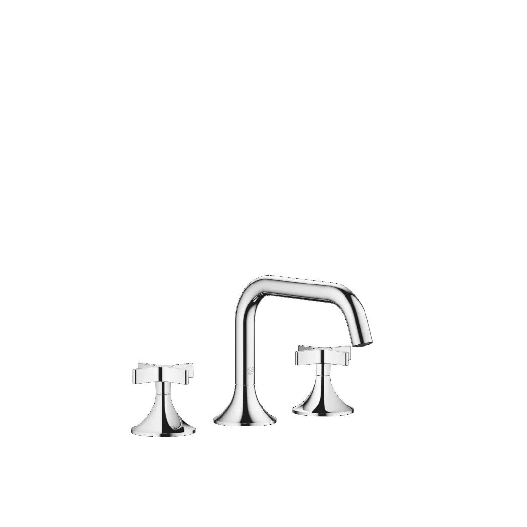 Dornbracht VAIA Waschtisch-Dreilochbatterie mit Ablaufgarnitur - Chrom Dornbracht VAIA Waschtisch-Dreilochbatterie mit Ablaufgarnitur - Chrom