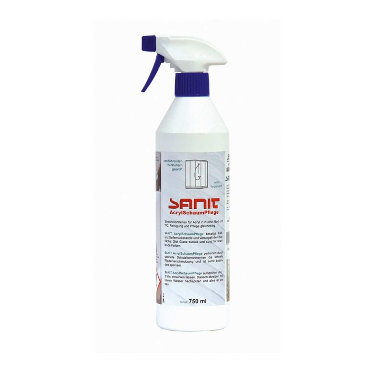 Sanit Chemie AcrylSchaumPflege (0,75 Liter) Sanit Chemie AcrylSchaumPflege (0,75 Liter)