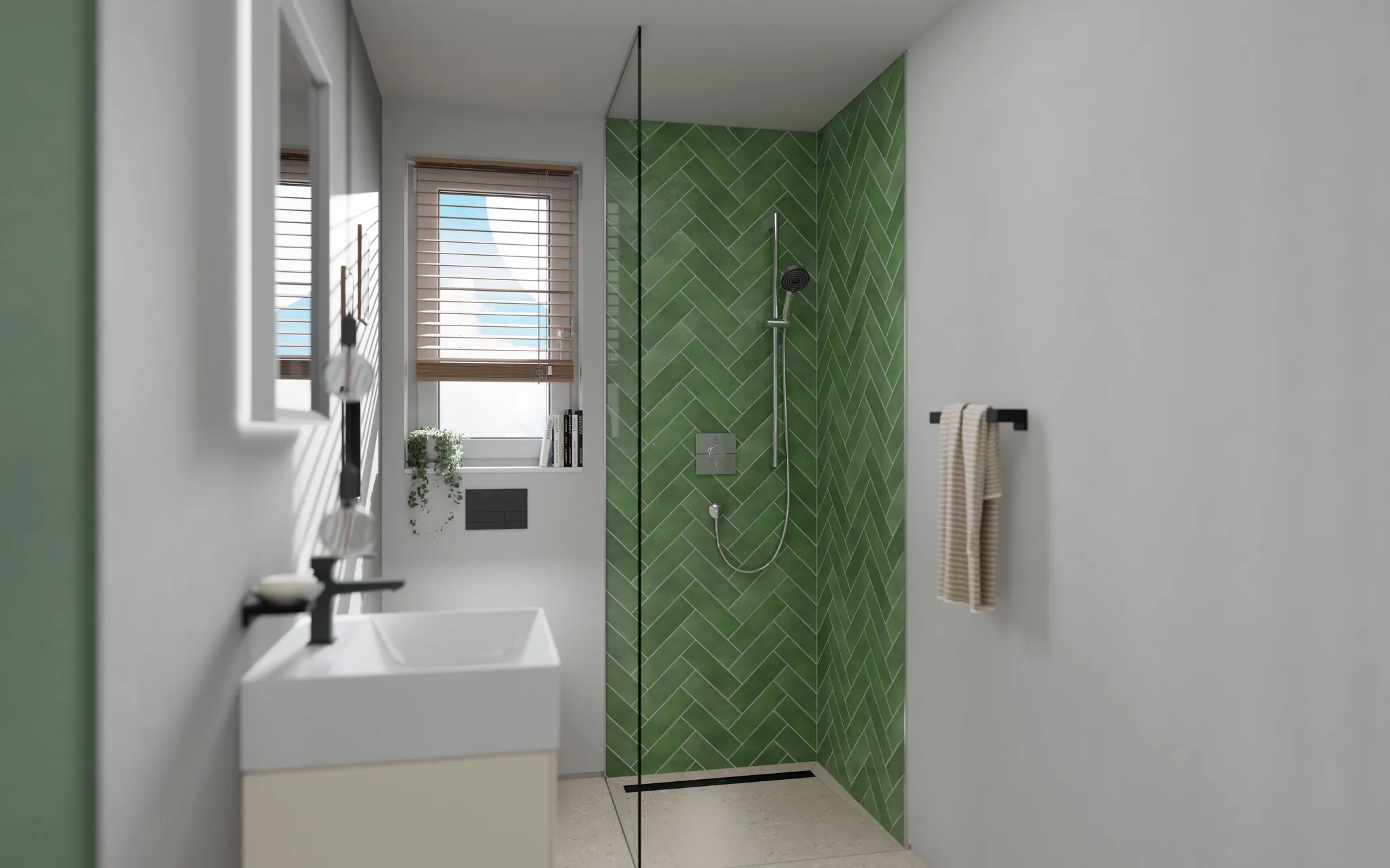 ShowerSelect Comfort E Thermostat Unterputz für 1 Verbraucher Chrom
