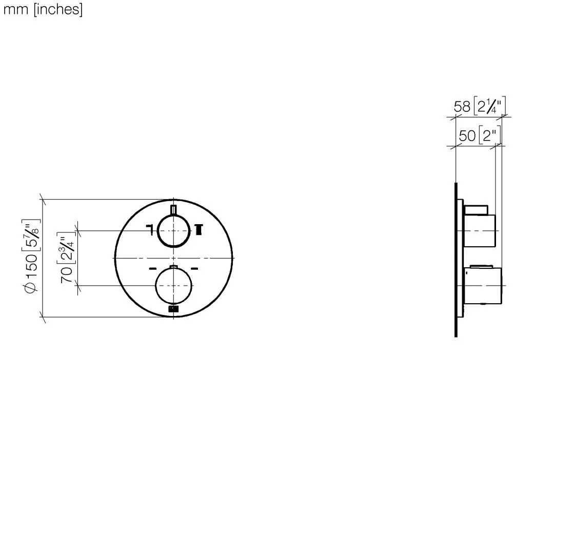 UP-Thermostat mit Zweiwege-Mengenregulierung SERIENSPEZIFISCH Chrom 36426970 UP-Thermostat mit Zweiwege-Mengenregulierung SERIENSPEZIFISCH Chrom 36426970