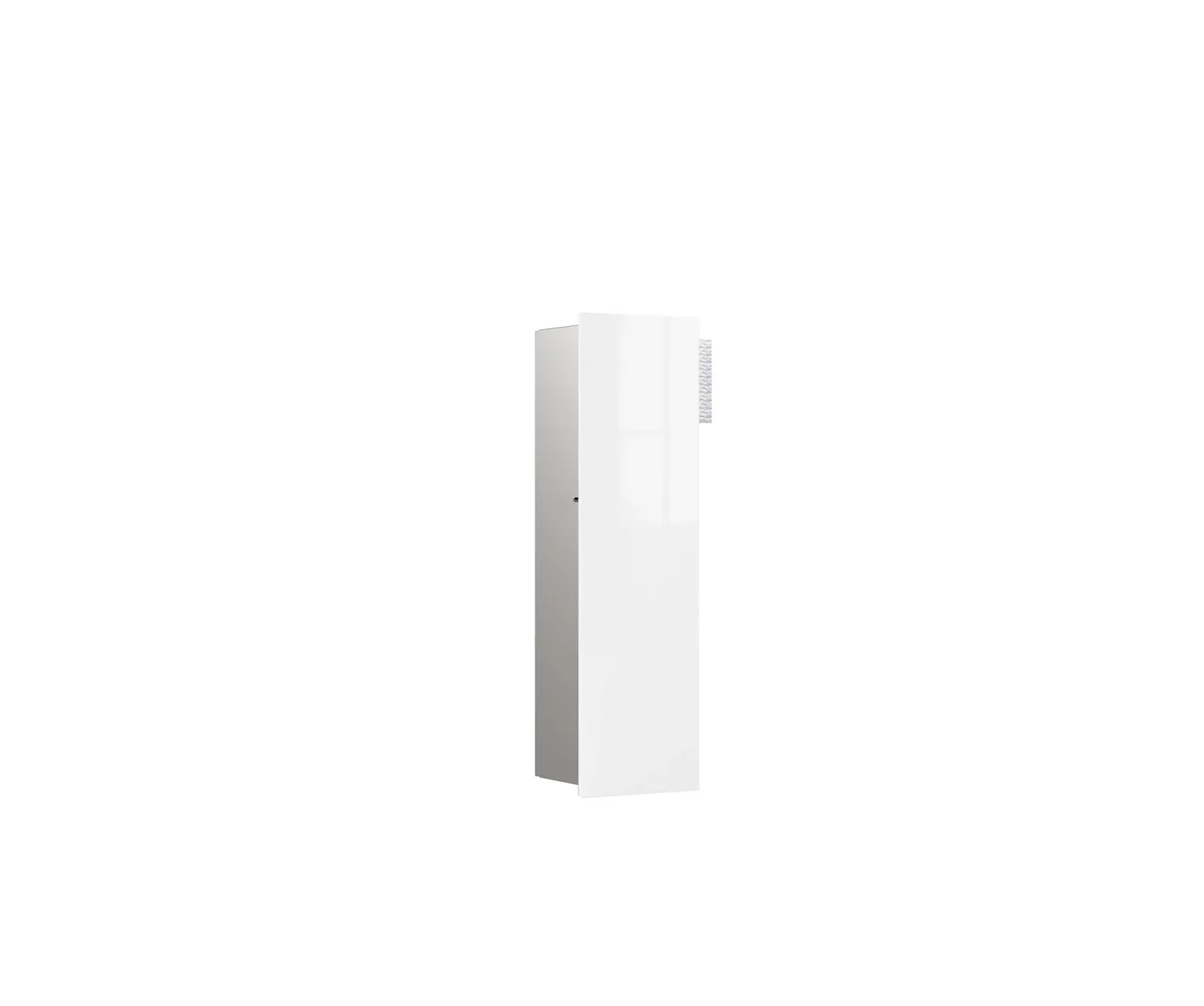 WC-Modul asis pure mit Glasfront Türanschlag links, Unterputz, 1-türig 600mm, alpinweiss WC-Modul asis pure mit Glasfront Türanschlag links, Unterputz, 1-türig 600mm, alpinweiss