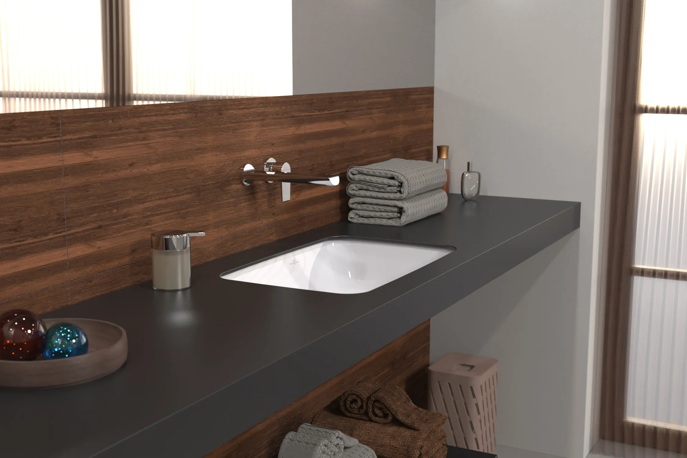 Villeroy & Boch Unterbauwaschtisch „Architectura“ 630 × 430 × 175 mm, ohne Hahnlochbohrung in Weiß Alpin Villeroy & Boch Unterbauwaschtisch „Architectura“ 630 × 430 × 175 mm, ohne Hahnlochbohrung in Weiß Alpin