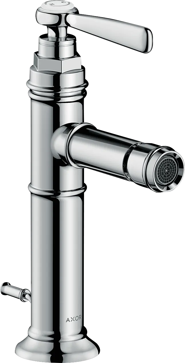 Hansgrohe AXOR Montreux Einhebel-Bidetmischer mit Hebelgriff und Zugstangen-Ablaufgarnitur, Chrom Hansgrohe AXOR Montreux Einhebel-Bidetmischer mit Hebelgriff und Zugstangen-Ablaufgarnitur, Chrom